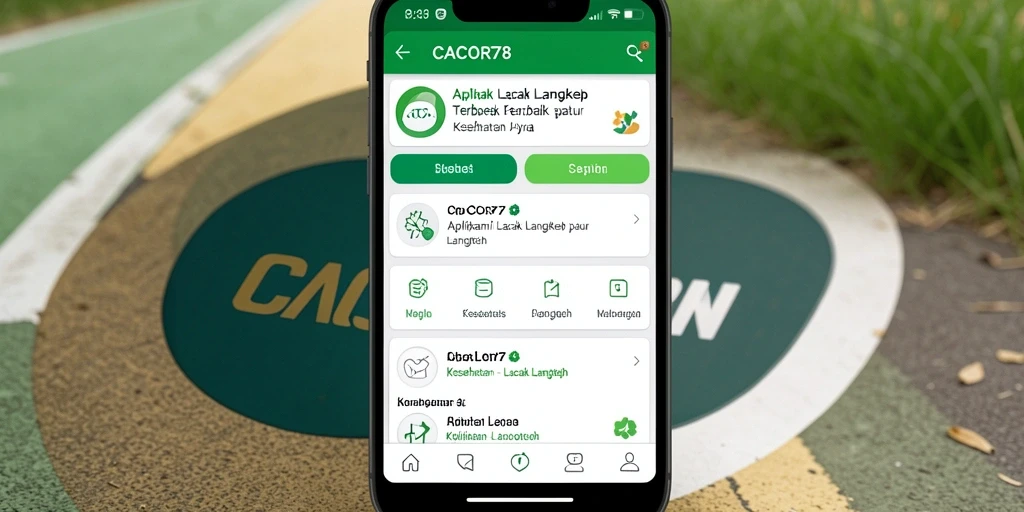 Antarmuka pengguna CACOR78 yang informatif dan menarik.