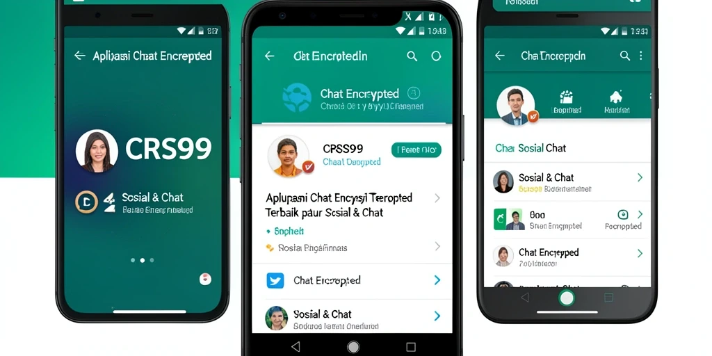 Antarmuka pengguna CRS99 yang modern dan fungsional untuk chat terenkripsi.