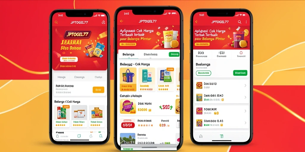 Antarmuka aplikasi JPTOGEL77 untuk cek harga produk yang mudah digunakan.