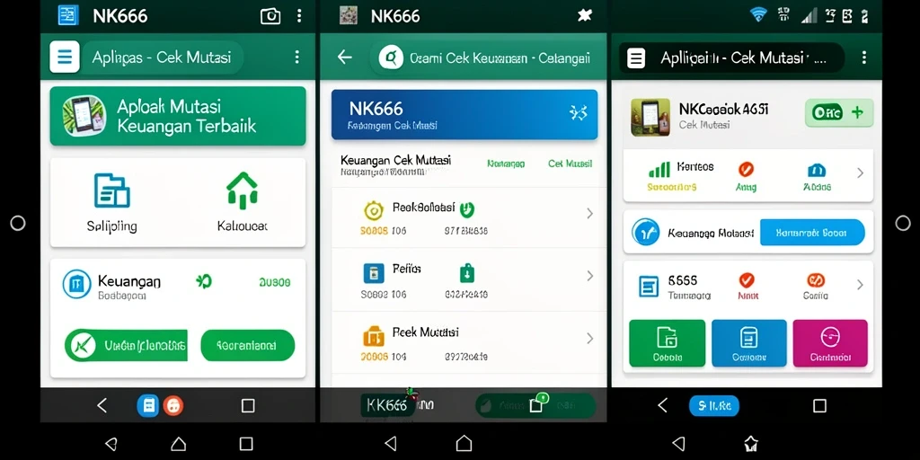 Tampilan antarmuka NK666 yang user-friendly untuk Cek Mutasi.