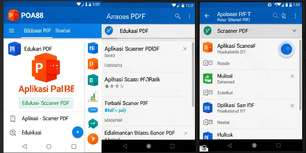 Tampilan antarmuka POA88 dengan fitur pemindaian dokumen.