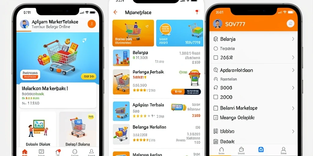 Tampilan antarmuka SOV777 yang modern dan user-friendly untuk belanja online.