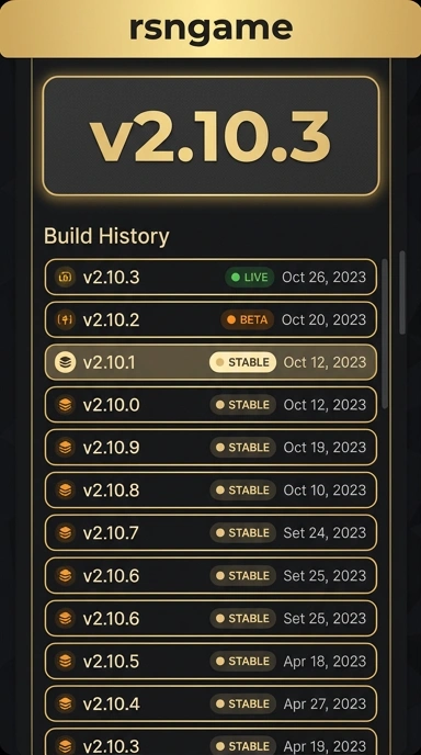 Riwayat Versi rsngame untuk Pengguna Android